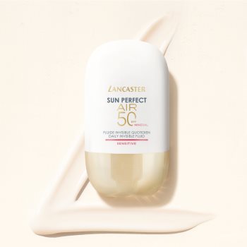 Lancaster Sun Perfect Air 50 Sensitive Mineral lichid protector ultra ușor pentru piele sensibila cu tendinte de inrosire - imagine 3